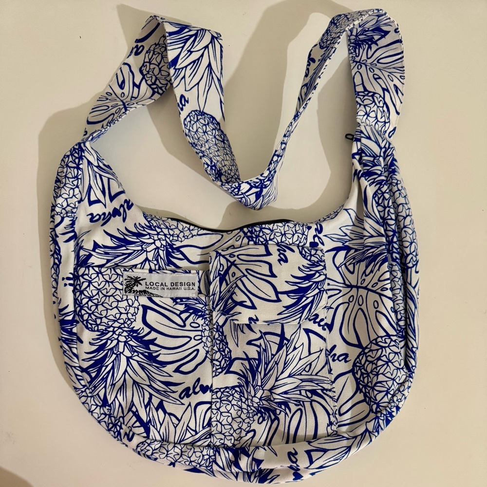 Hawaiian made cotton crossbody bag - Picture 3 of 8
